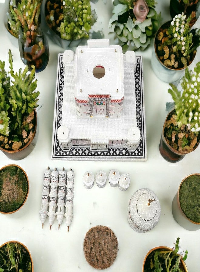 Pooja Creation White Marble 6 inch Taj Mahal Sculptures for Home Decoration - Image 4